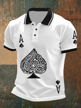 Herren Poker Ace of Pides Tops